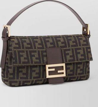Fendi baguette cotton clutch bag
