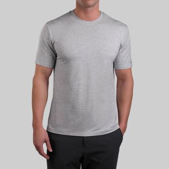2UNDR Luxury Crew Tee In Grey
