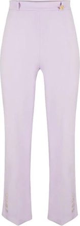 Elisabetta Franchi Hose mit Logo-Charm