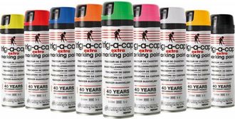 OEM Spray De Marcado De Construcci&oacute;n T-a-c Extra 500ml Negro (paquete De 12)