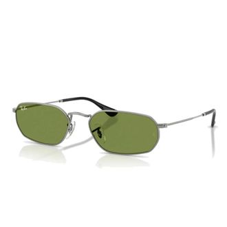 Ray-Ban Geometric Metal Zonnebrillen - unisex - Zonnebrillen - Grijs - 54 MM - Accessoires