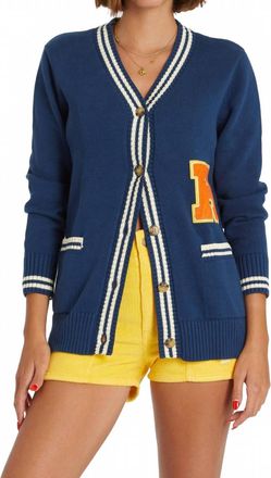 Hammies Last Chance Varsity Cardigan In Navy