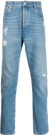 Brunello Cucinelli Light Blue Relaxed Denim Trousers, Brand Size 46 (US Size 30)