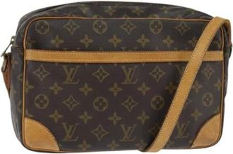 Louis Vuitton Pre-owned Cross Body Bags, female, Brown, Size: ONE SIZE Pre-owned Canvas Cross Body Bag