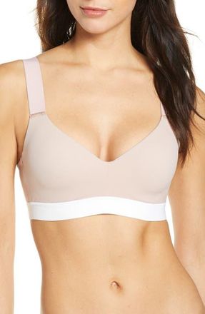 Natori Dynamic Contour Underwire Sports Bra in Rose Beige/Warm White at Nordstrom, Size 38Ddd
