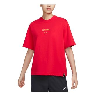 Nike (WMNS) Nike CHINA TEAM T-Shirt Red FN3115-600