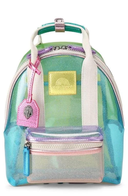 Small Southbank Vinyl Clear Backpack in Blue Multi at Nordstrom