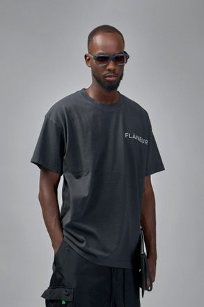 Flaneur Double Logo Washed T-Shirt