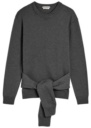 J.W.Anderson Waist Tie Wool-blend Jumper - Grey - S (UK8-10 / S)
