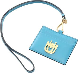 Miu Miu 2010 pasjeshouder met logoplakkaat - Blauw