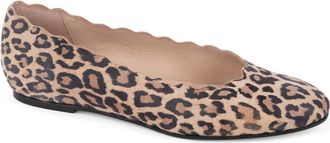 Patricia Green Palm Beach Scalloped Ballet Flat in Leopard at Nordstrom, Size 10