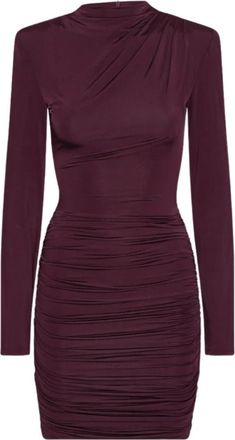 Rotate Drapey Mini Jurk - Dames - Korte kleedjes - Rood - M - Kleedjes