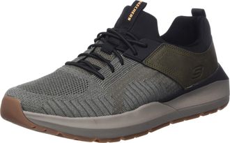 Skechers Mens 210501 Olbk sports shoes, Oliv Schwarz Mesh Synthetik, 6 UK