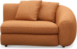 Castlery Fable Right Arm Sofa Customized, Performance Boucle, Rust, Spill Resistant, Ultra Deep Seats for Castlery Sofas
