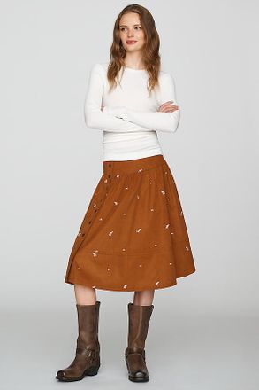 Pilcro 100% Cotton Corduroy Midi Skirt