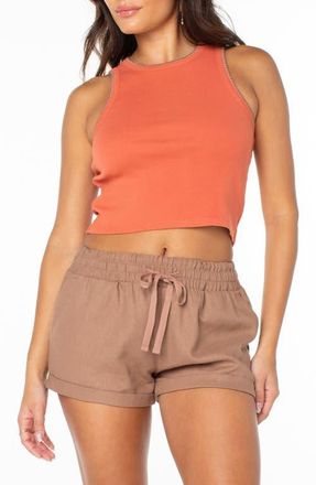 Roxy Meant To Be Crop Tank in Ginger Spice at Nordstrom, Size X-Small