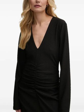 Gestuz Jurk met V-hals - Zwart