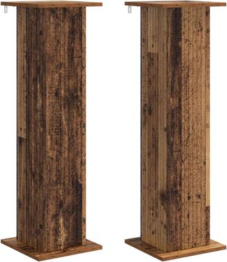 vidaXL Soporte De Plantas 2 Uds. Madera Envejecida Vidaxl