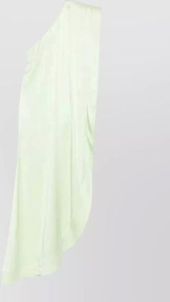 Stella McCartney one shoulder satin draped evening gown