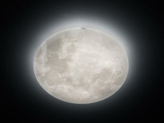 Trio Plaf&oacute;n Led Efecto Fase Lunar Luz Nocturna Lunar &Oslash;60 Cm Trio Lighting