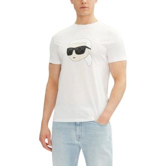 Karl Lagerfeld Heren, Tops, Wit, Maat: XL Katoen