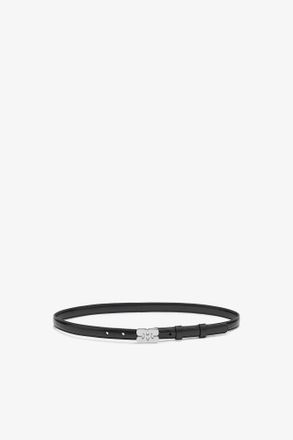 Ganni Kat Belt Small in Black Patent - Size XS/S