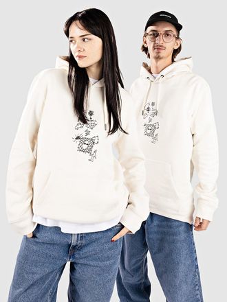 Poetic Collective Doodle Sketch Sudadera con Capucha blanco