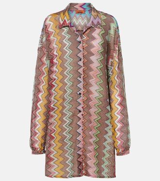 Missoni Camisa de lam&eacute; con zigzag