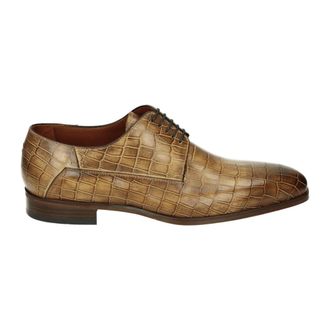 Greve Zakelijke Lage Schoenen Cognac Kleur - Heren - Nette schoenen - Bruin - 44 EU - Leer - Schoenen