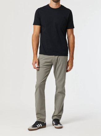 Mavi Marcus Slim Straight Leg Pants In Pewter Luxe Twill