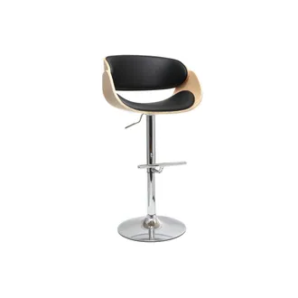 Miliboo Sgabello Da Bar Design Nero E Legno Chiaro Bent