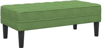 vidaXL Vidaxl - Bench Light green 113 x 57 x 39 cm Velvet