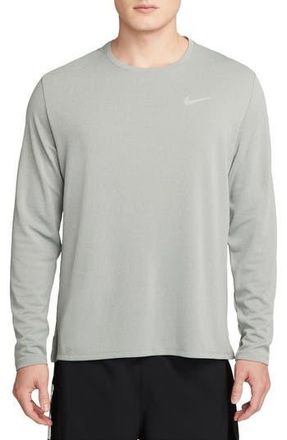 Nike Dri-FIT UV Long-Sleeve Running Top in Grey Fog/Particle Grey at Nordstrom Rack, Size X-Large