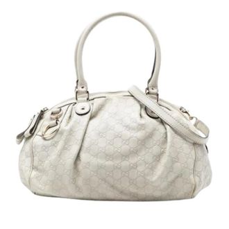 Gucci Pre-owned Handbags, unisex, White, Size: ONE SIZE Pre-owned Sukey Satchel