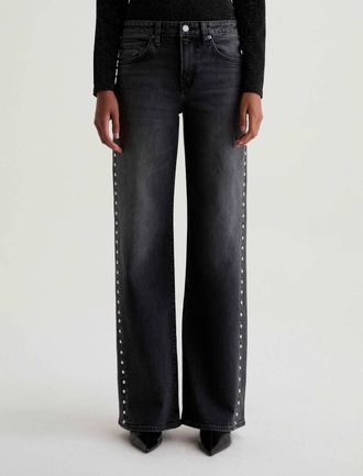 AG - Adriano Goldschmied Adria Low Rise Wide Leg Jeans In Immensity