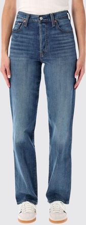 Levi's Jeans straight Ribcage a vita alta in denim di cotone e lyocell
