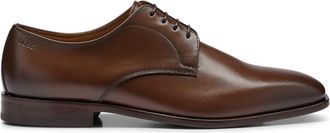 HUGO BOSS Mens Derby Shoes in Medium Brown - Size UK 7.5