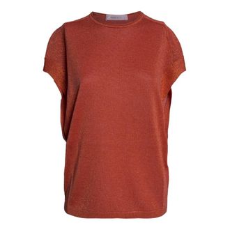 Circus Hotel Round-neck Knitwear, female, Brown, Size: XS Round-neck Knitwear