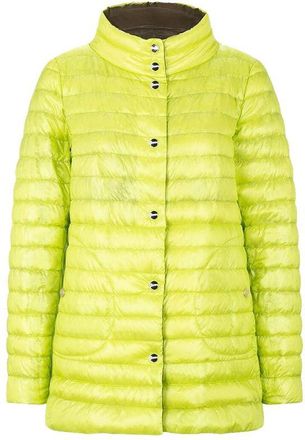 Herno Womens Bicolor Polyamide Coat Clothing