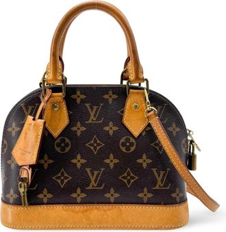 Louis Vuitton Alma Monogram Canvas Brown Canvas Handbag (Pre-Owned)