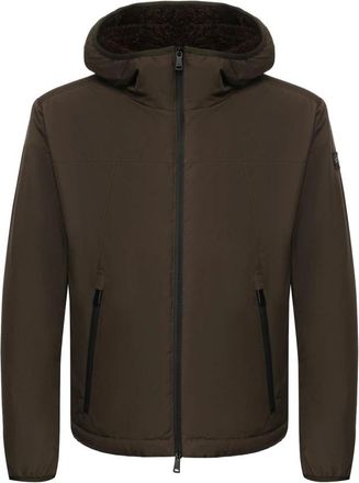 Paul & Shark Groene Waterdichte Jas Typhoon Ge&iuml;soleerd - Heren - Winterjassen - Bruin - XL - Leer - Jassen
