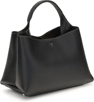 Tod's Womens Handbag Micro Leather Black Calf Handbags Hand Bags