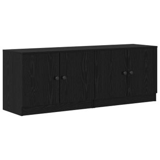 vidaXL Armario De Almacenamiento Para Cama Alta 2 Uds. Roble Negro Vidaxl