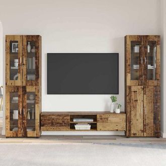 vidaXL vidaXL Set mobile TV con porta FLORIN Legno vecchio Legno multistrato