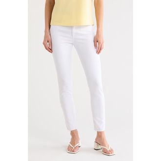 AG - Adriano Goldschmied Farrah Mid Rise Ankle Skinny Jeans in Pearl White at Nordstrom Rack, Size 30
