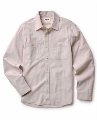 Taylor Stitch Mens Foundry Shirt In Natural Chambray
