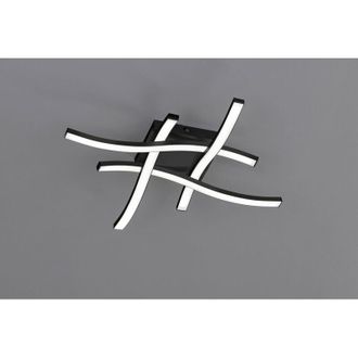 Trio Leuchten Trio Lighting - Luz De Techo Route Led 4 Barras Onduladas Antracitas 45.2cmx45.2cm R62474132