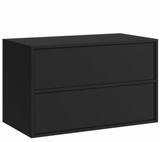 Badplaats Mobile Lavabo Mali 80 Cm X 46 Cm - Nero Opaco - Mobili Da Bagno