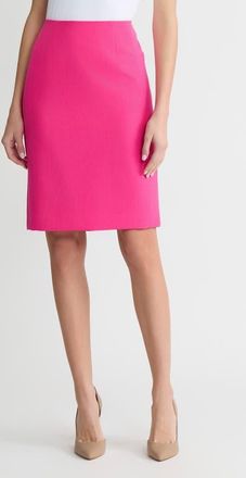 Kasper Zip Pencil Skirt in Pink Perfection at Nordstrom, Size 12