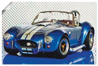 Artland Wandbild »Shelby Cobra blau« Auto 1 Stk. tlg. als Leinwandbild, Poster in verschied. Grössen